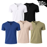Camiseta Masculina Gola Henley Campeche