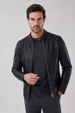 Jaqueta de Couro Classic Black