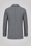Sobretudo Masculino Curto De Lã Denmark