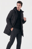 Sobretudo Masculino Puffer com Capuz Manhattan