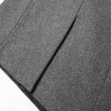 Sobretudo Masculino Double Breasted com Lapela Peaked Madrid
