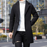 Sobretudo Masculino Médio com Lapela Notched Essentials