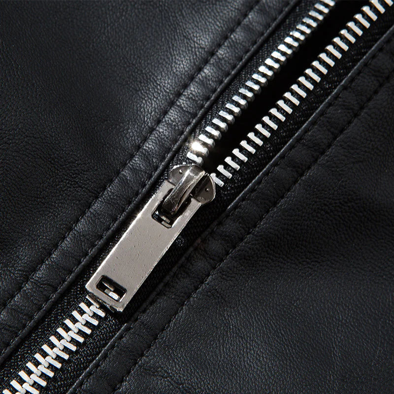 Jaqueta de Couro Classic Black