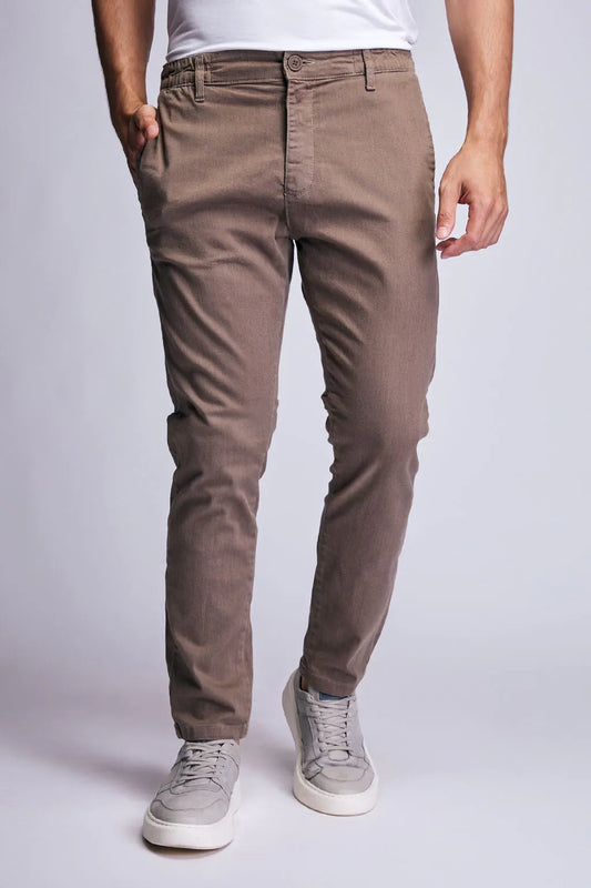 Calça LioTech com Elástico Caqui
