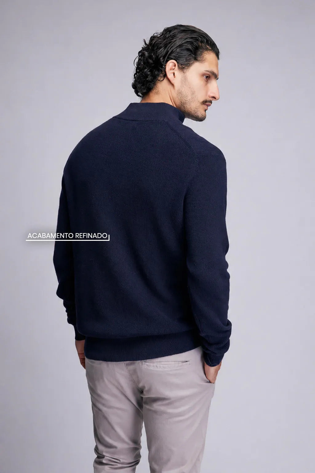 Sueter Zipneck Daily Preto