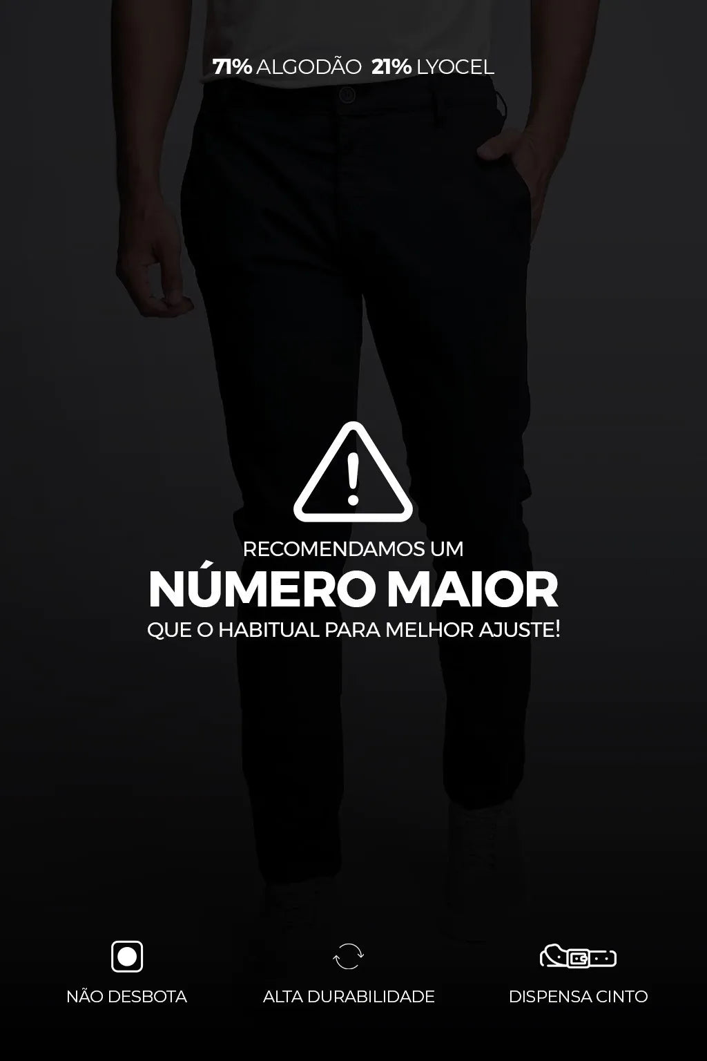 Calça LioTech com Elástico Preta