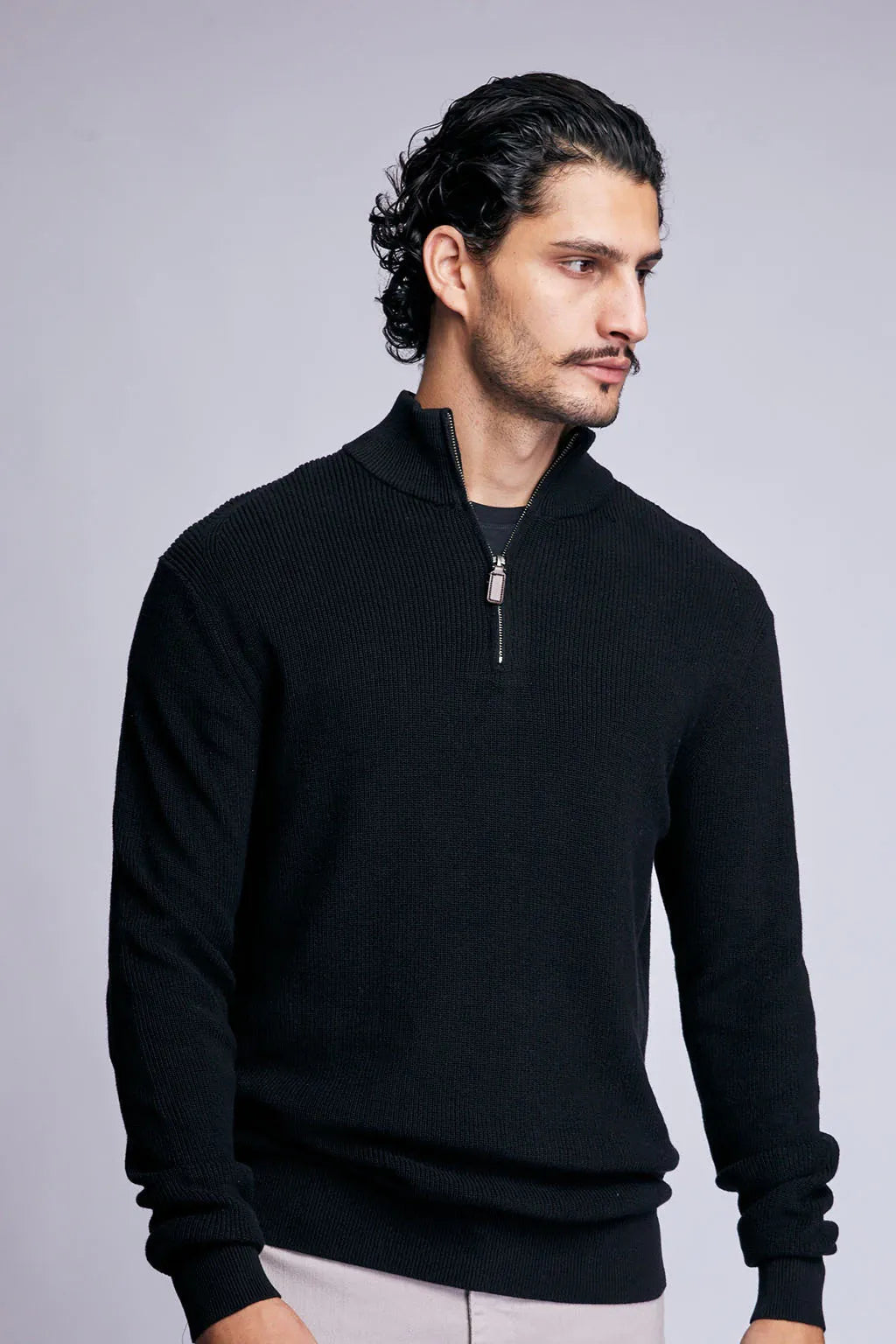 Sueter Zipneck Daily Preto