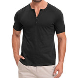 Camiseta Masculina Gola Henley Campeche